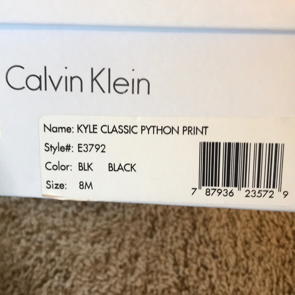 Calvin Klein Black Leather Peep-toe High Heels - Picture 12 of 12